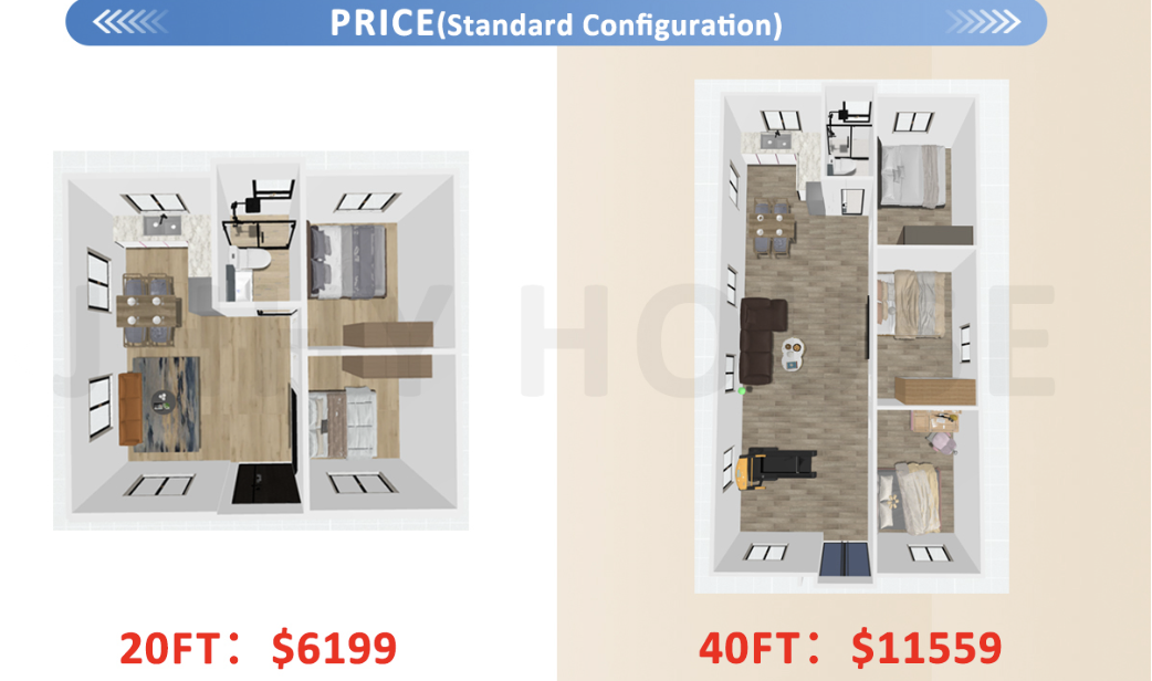 20ft Container Home Interior Interior of a well-designed 20ft container home studio